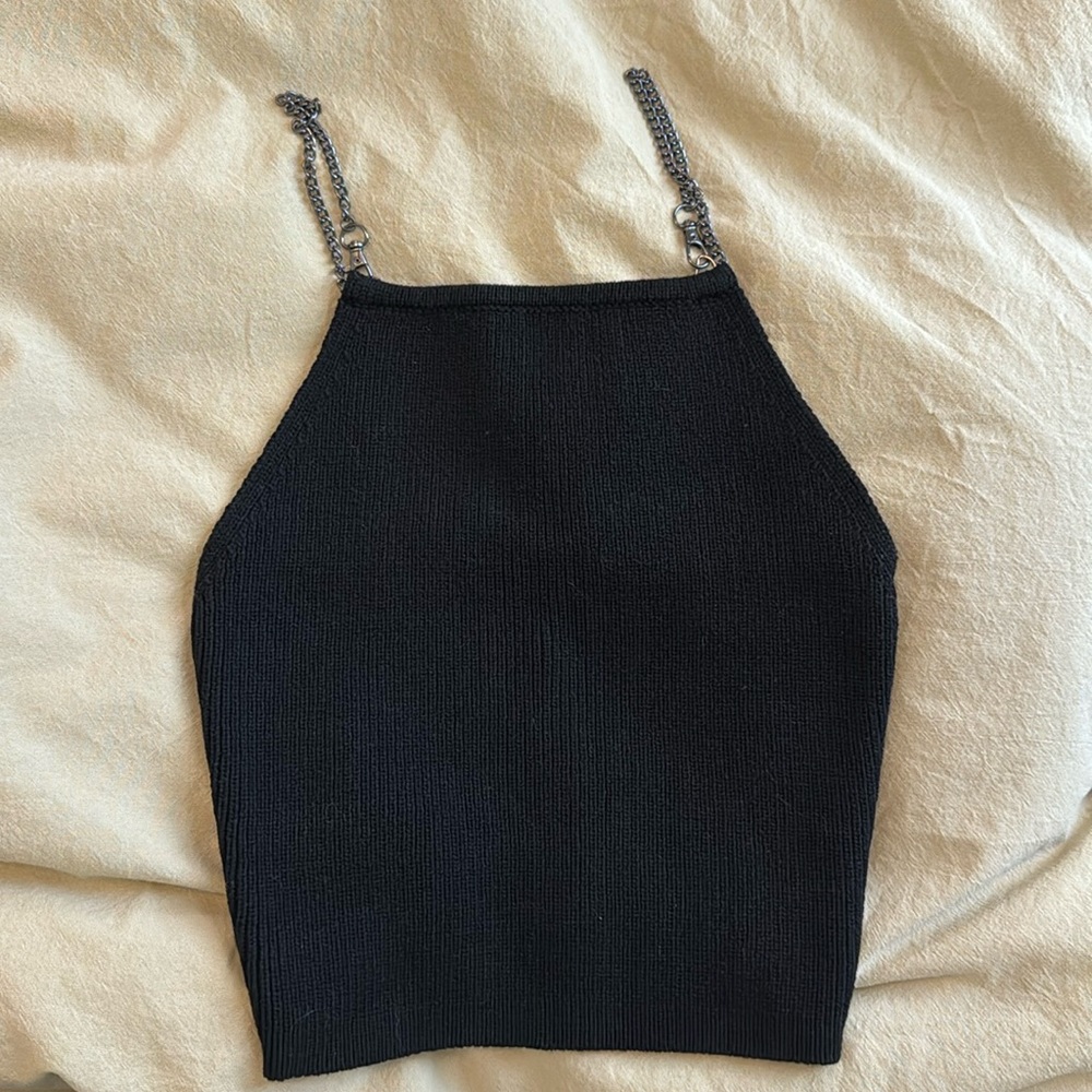 Reformation Charles Novelty Cotton Sweater Tank